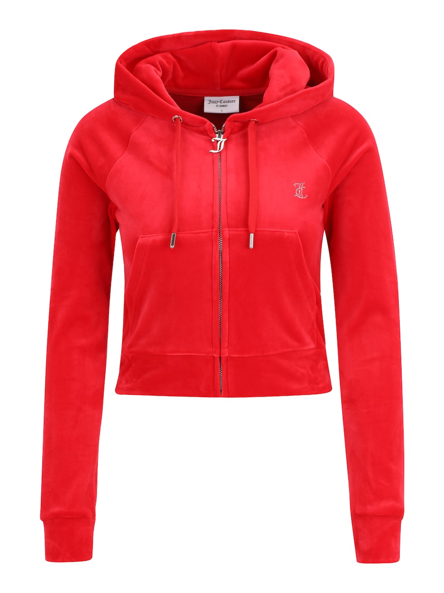 

Толстовка с капюшоном на молнии Juicy Couture Petite MADISON, красный