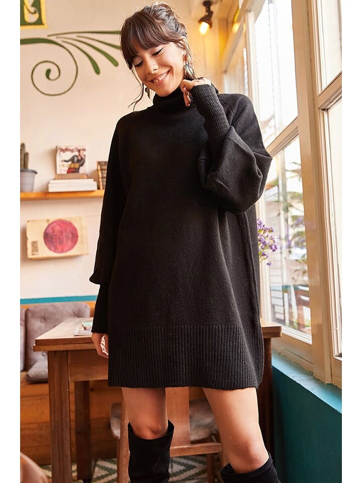 

Короткое платье Olalook Strickkleid, черный