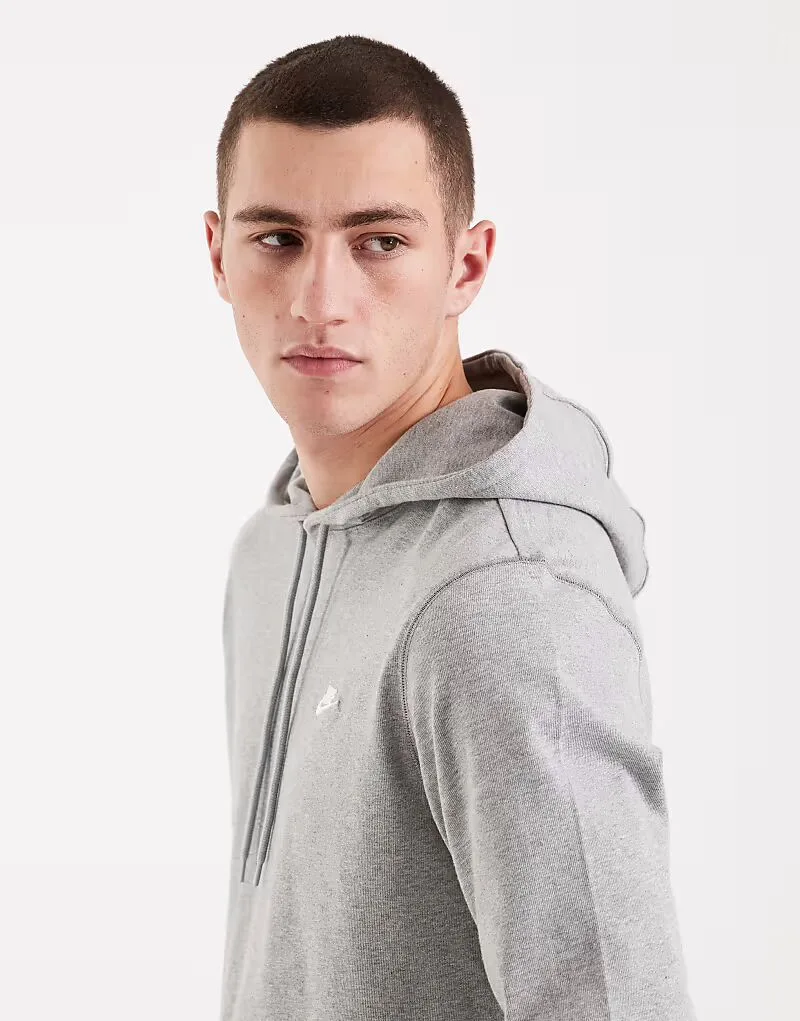 Вязаная толстовка Nike Club серого цвета — фото 4