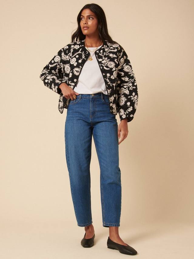 

Джинсы с высокой талией и расклешёнными штанинами Nobody's Child, Blue