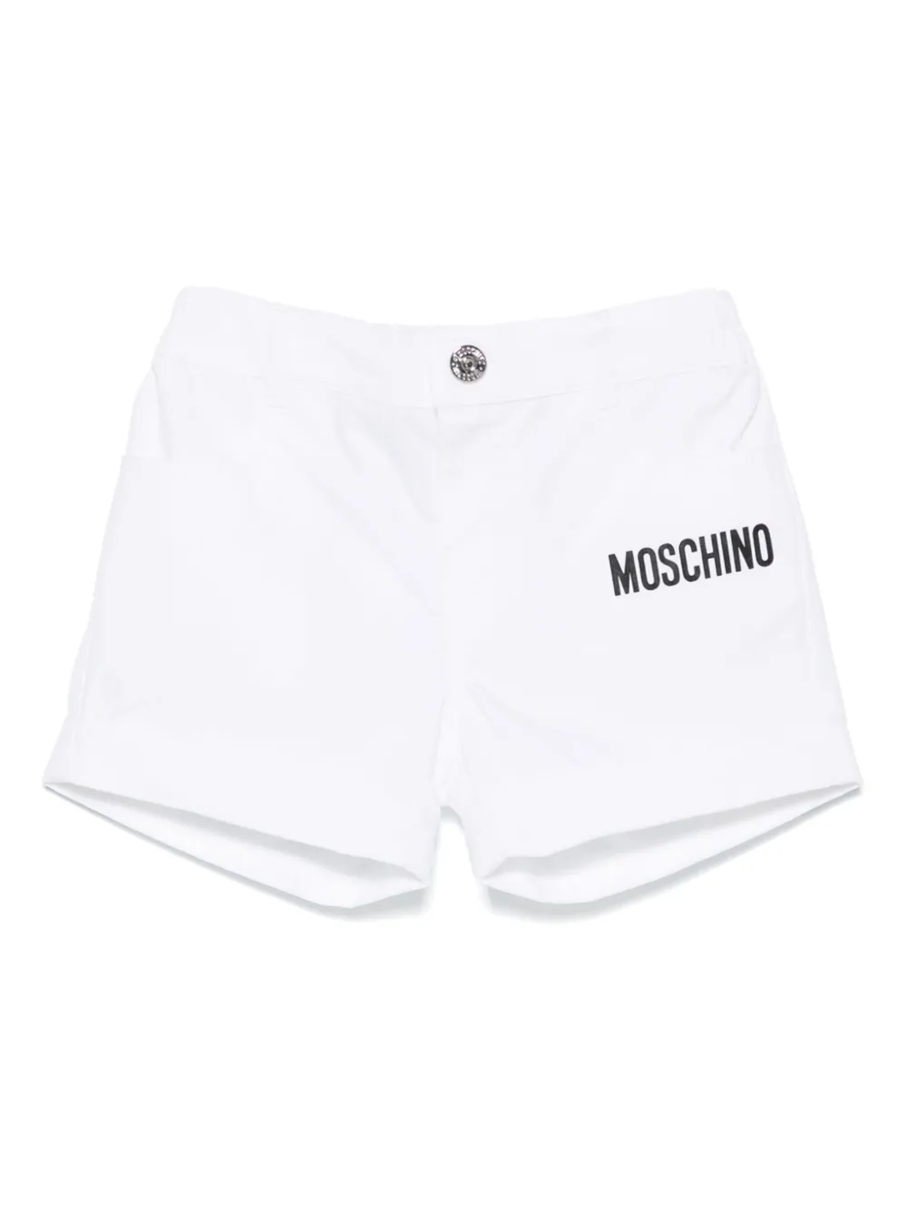 

Шорты с логотипом Moschino Kids, белый