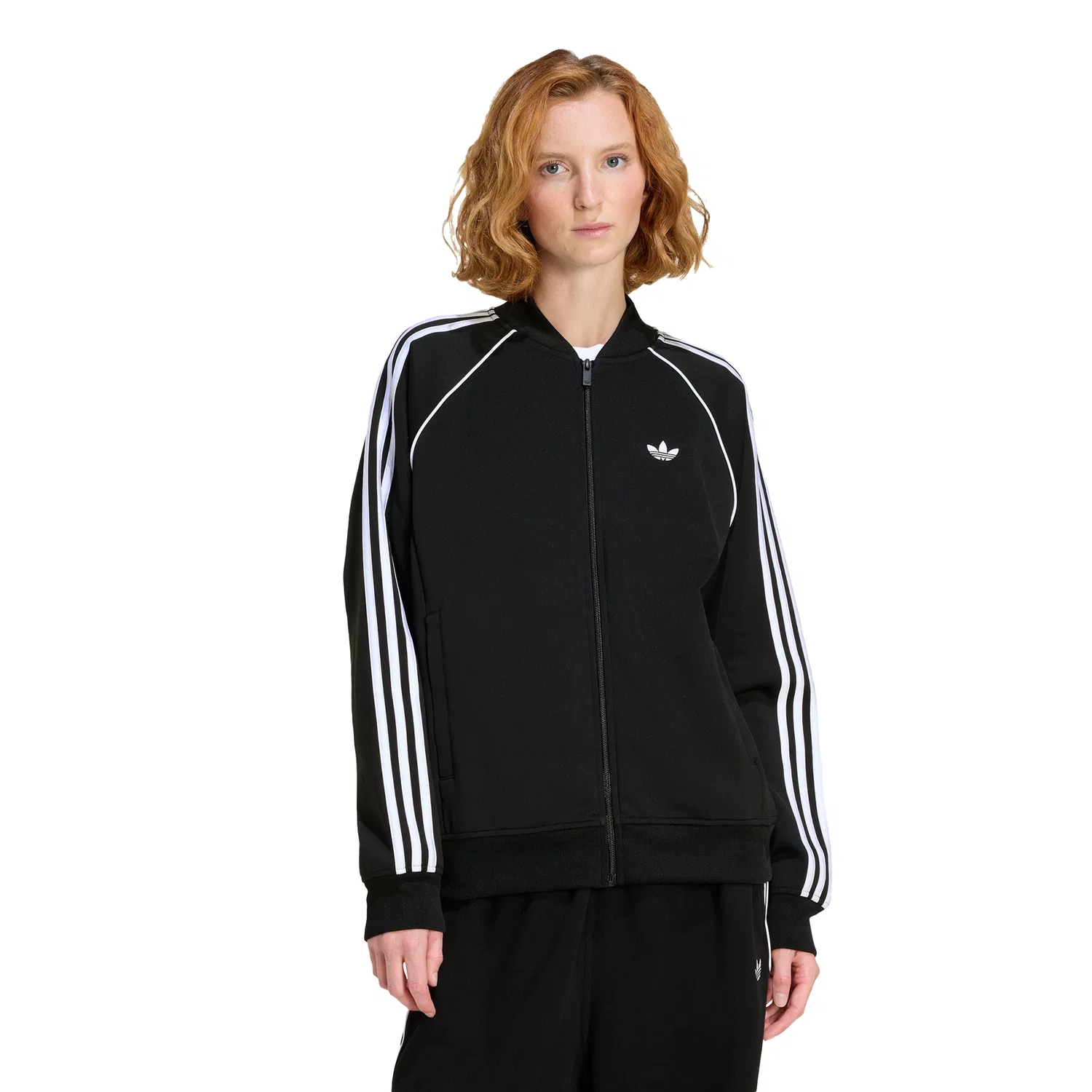 Женская свободная спортивная куртка SST Track Top от Adidas — фото 4