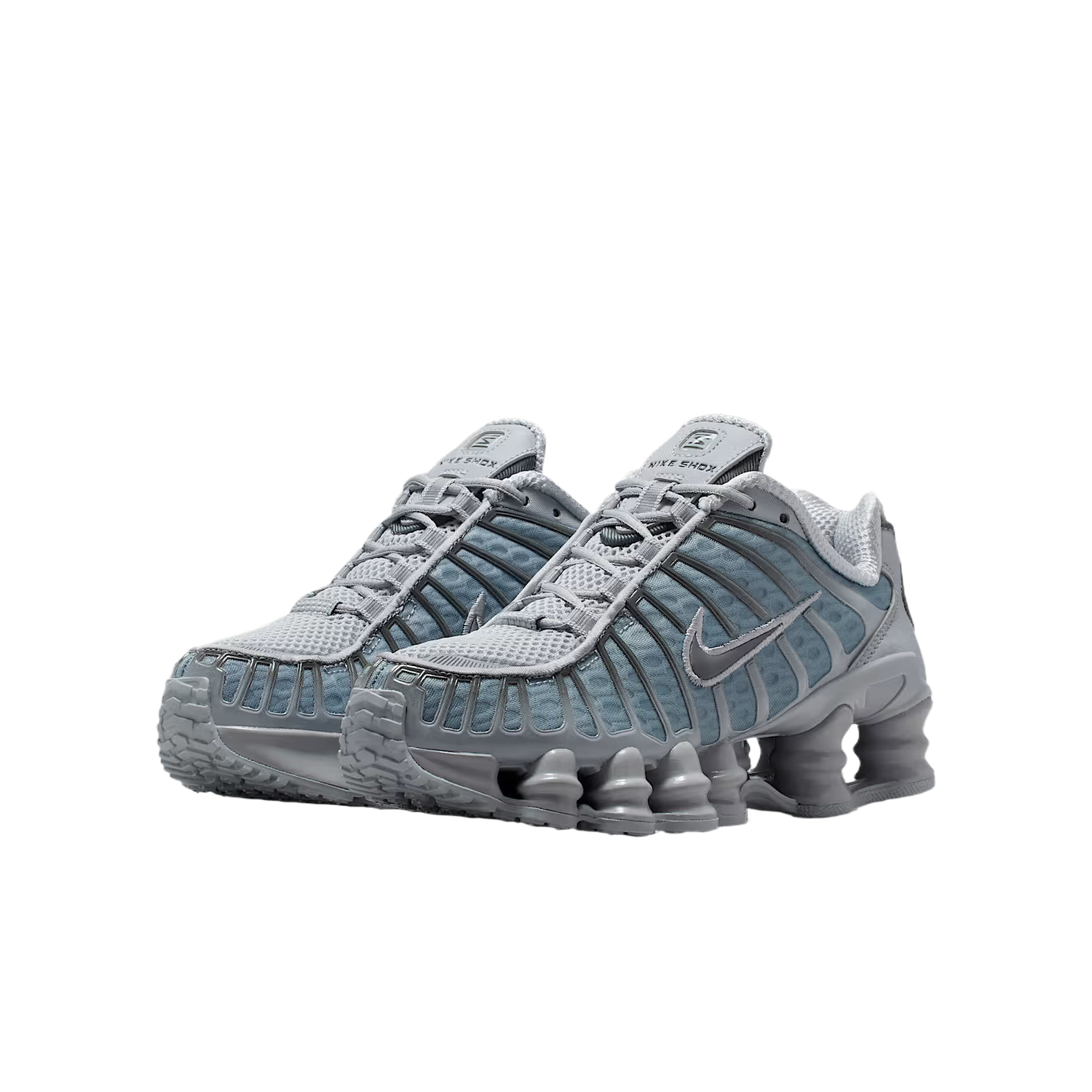 Shox TL детские беговые кроссовки gray подростковые Nike, серый — фото 4