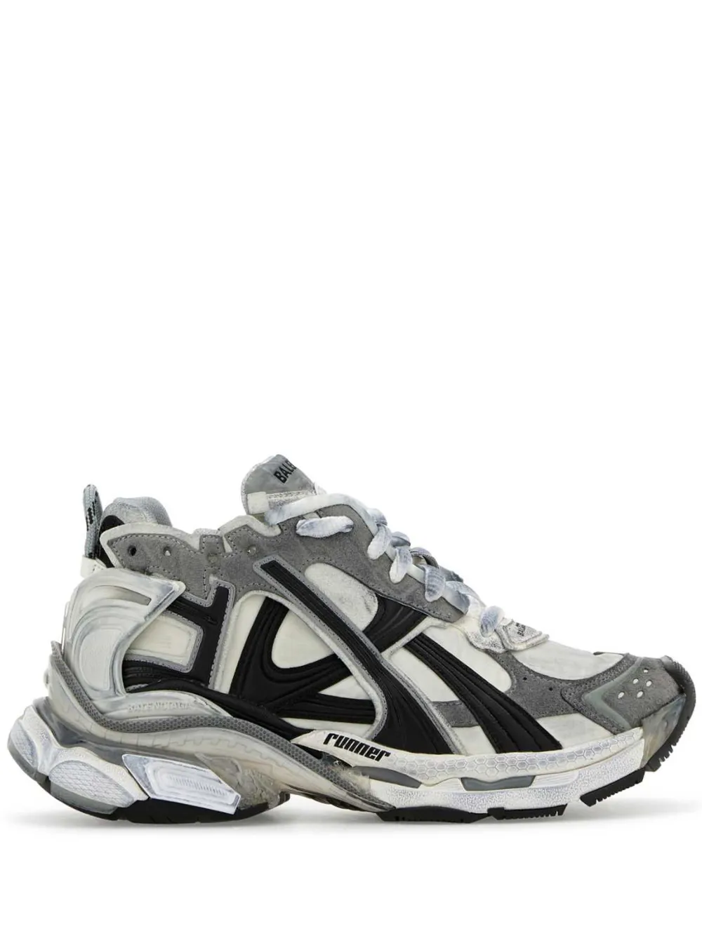 Кроссовки Runner со вставками BALENCIAGA, серый