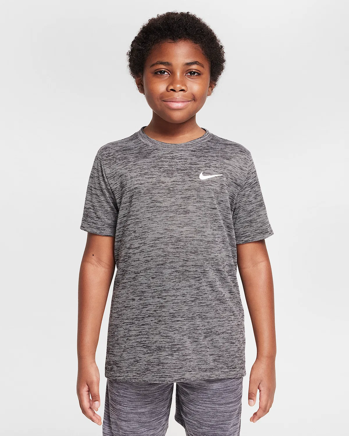 Детская футболка Nike Legend Dri-FIT для тренировок, Black/Pure/Heather