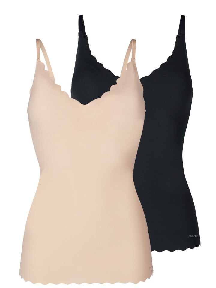 

Майка Skiny, цвет beige/black, Коричневый, Майка Skiny, цвет beige/black