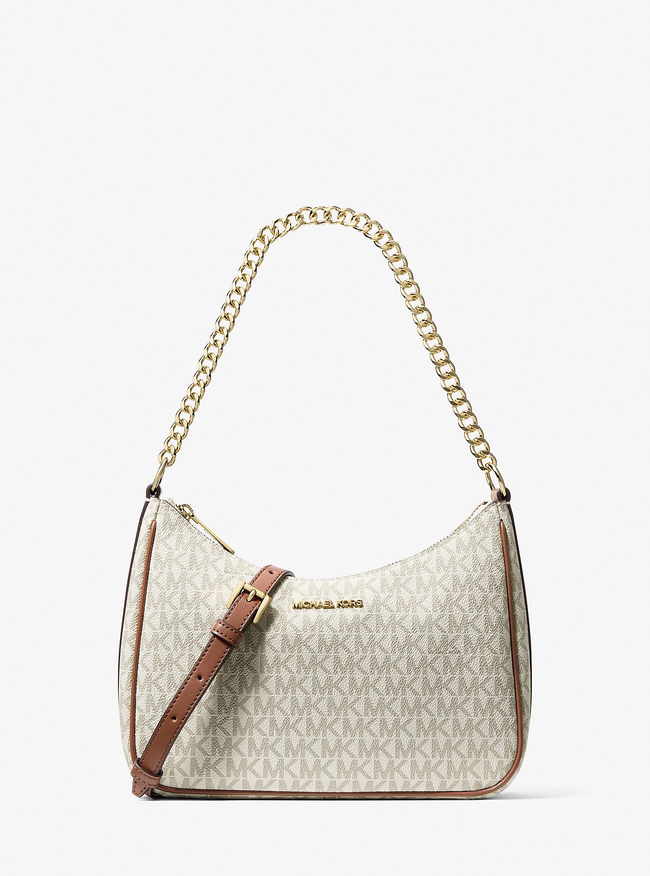 

Большая сумка-трансформер через плечо Jet Set Travel с фирменным логотипом Michael Kors Outlet, светло-бежевый