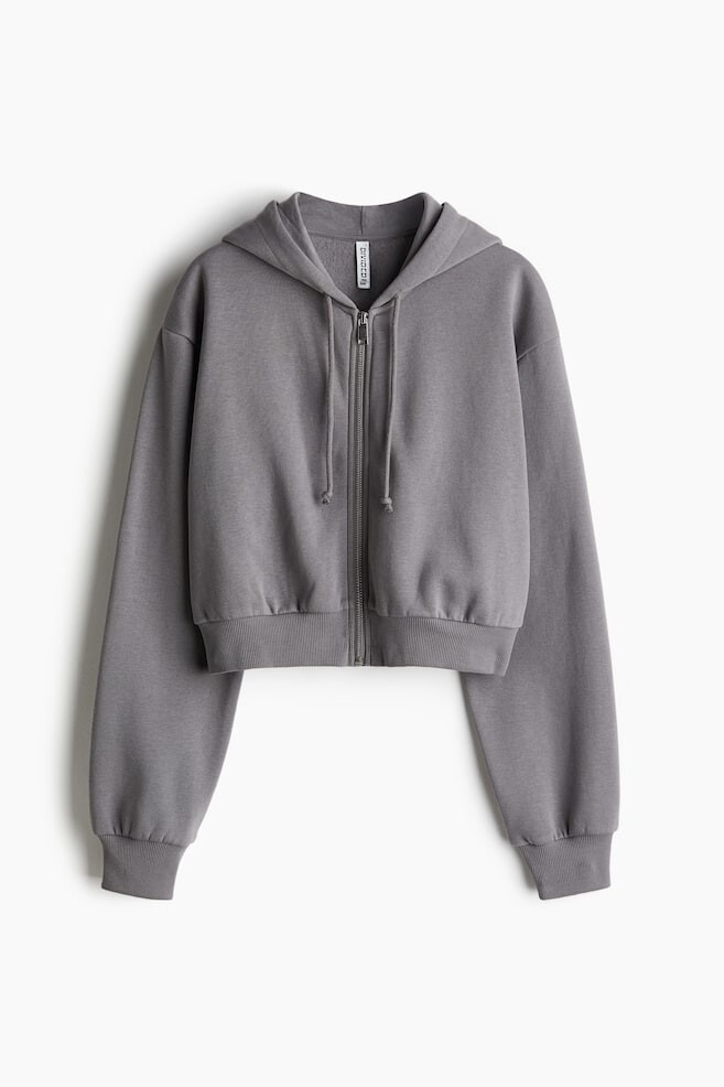 

Короткая куртка с капюшоном H&M, серый