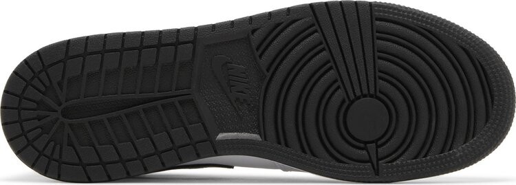 Кроссовки Air Jordan 1 Mid GS 'White Black', белый — фото 4