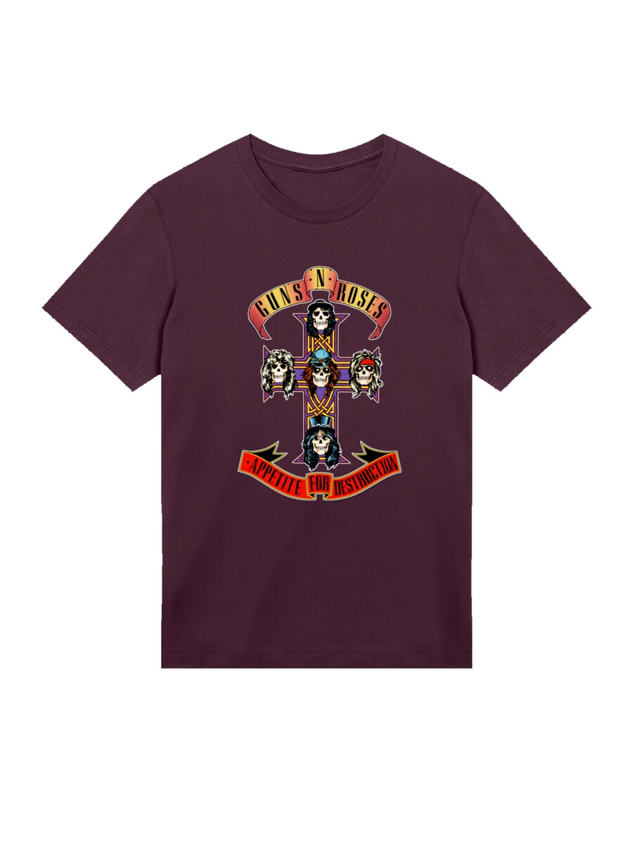 

Рубашка F4NT4STIC GunsnRoses Appetite For Destruction, коричневый