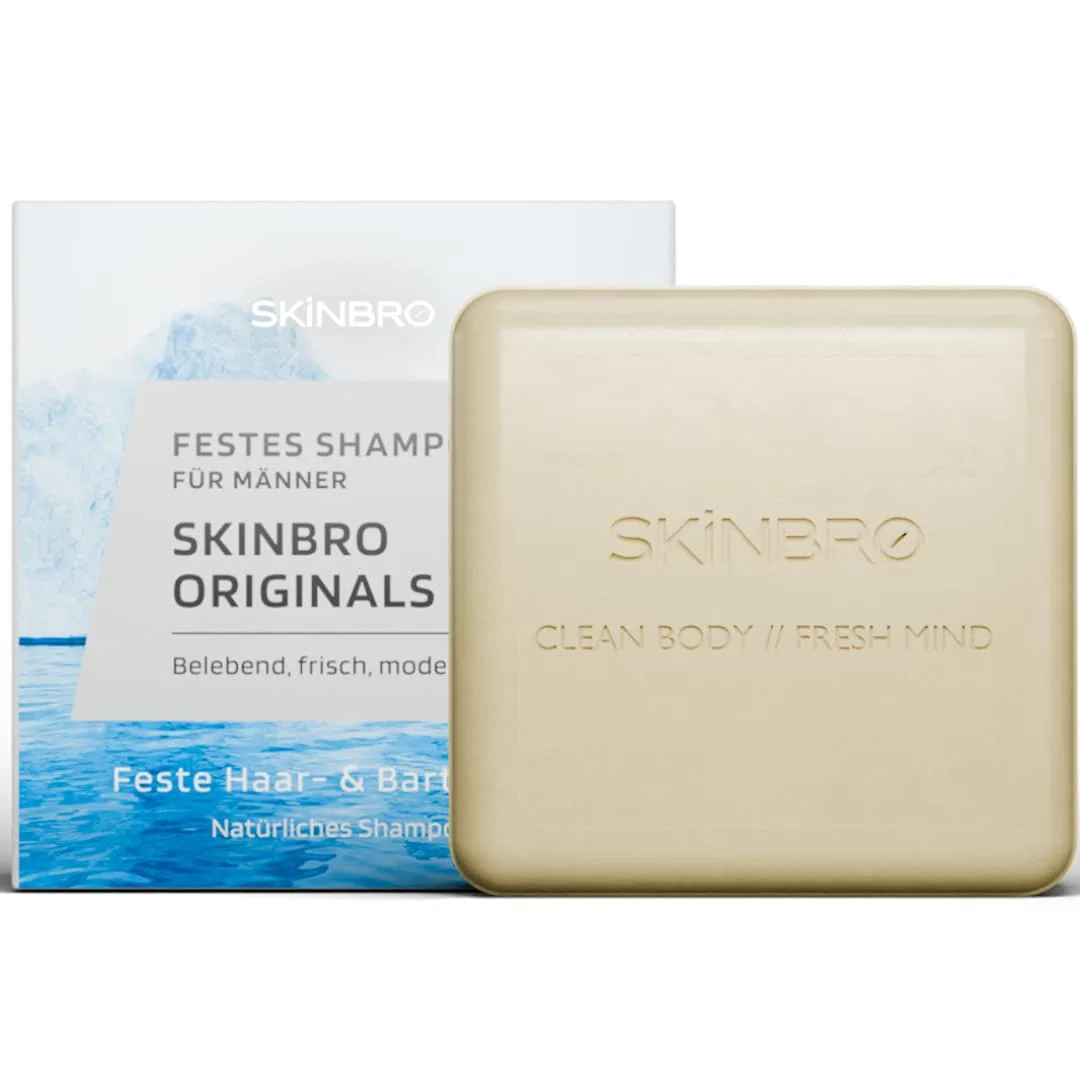 Набор твердого геля для душа «Activated Carbon» и шампуня для мужчин от SKINBRO Skinbro — фото 3