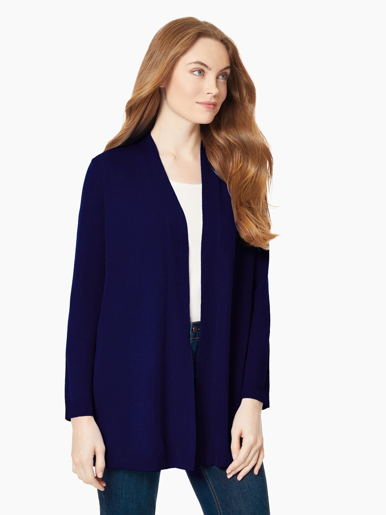 

Кардиган Icon с открытым передом Jones New York, цвет collection navy