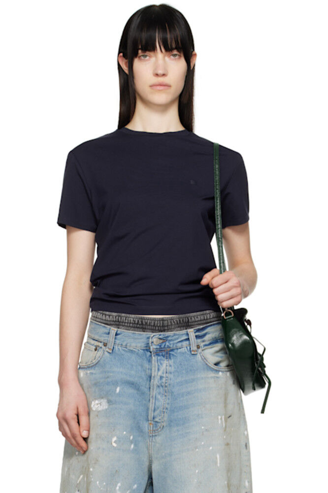 

Футболка синего цвета Regular Fit Acne Studios