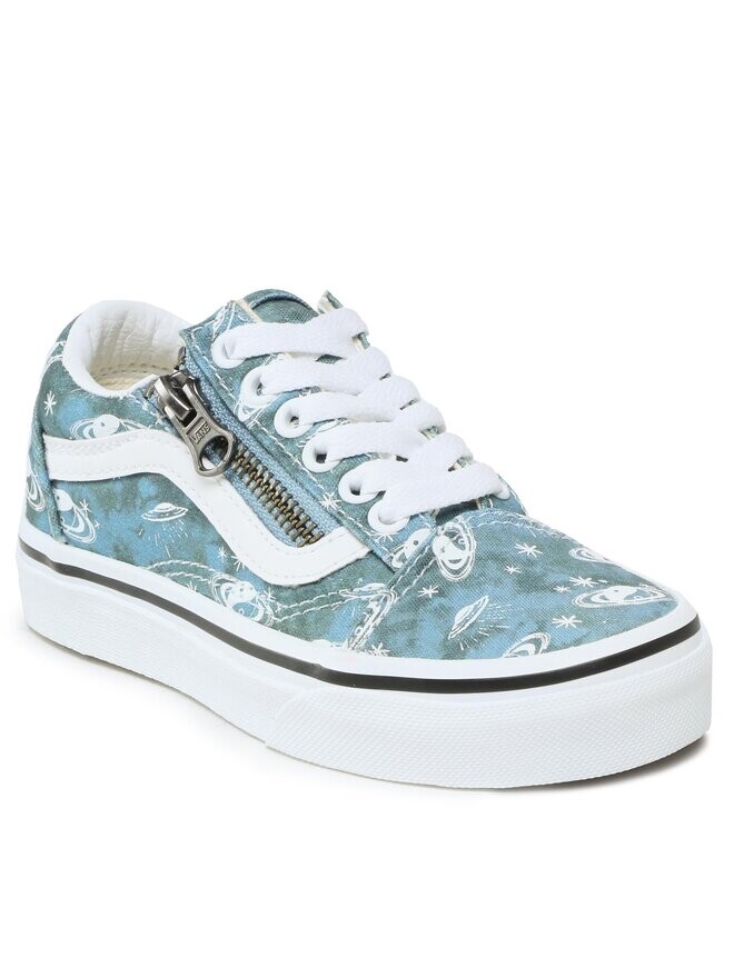 Тканевые кроссовки Old Skool Zip Vans, голубое небо — фото 2