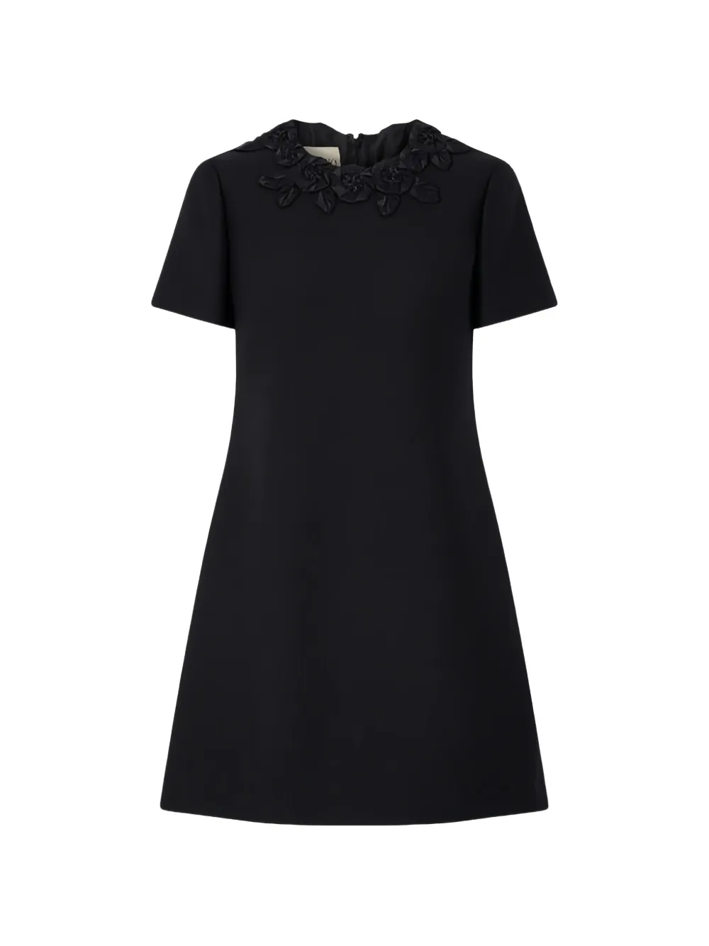 

Платье мини с цветочным принтом Valentino Garavani, черный