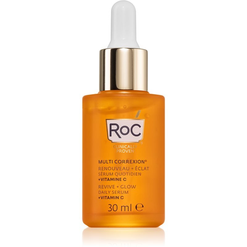 

RoC Multi Correxion Revive + Glow осветляющая сыворотка с витамином С для лица и шеи 30 мл