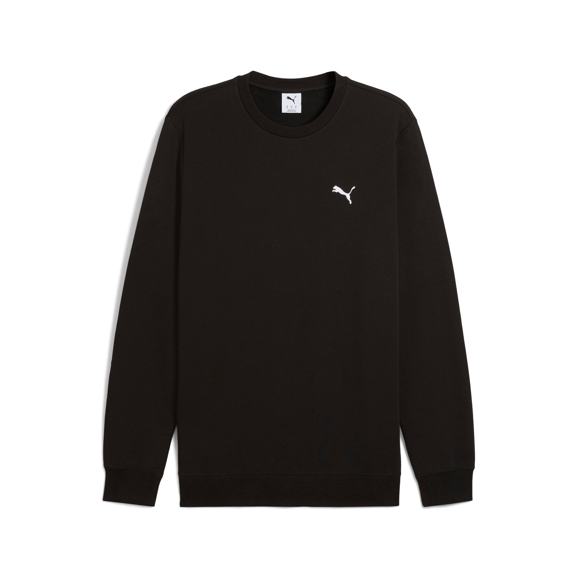 

PUMA Мужская толстовка Essentials с круглым вырезом, черный