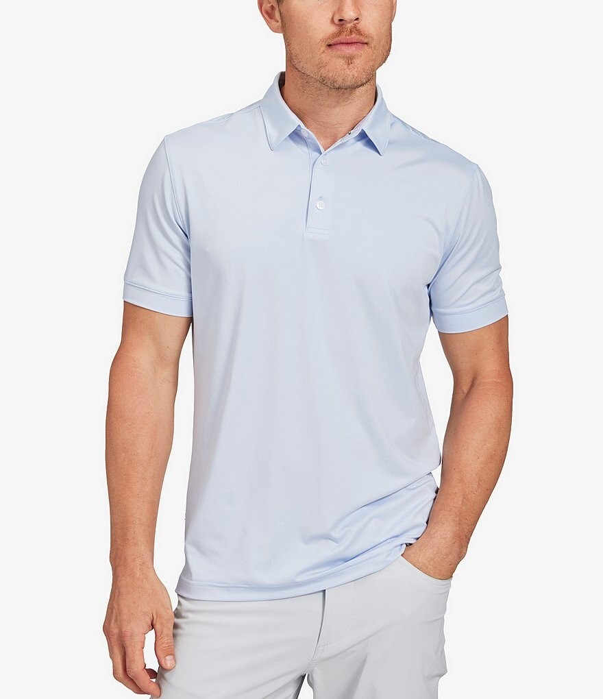 

Mizzen+Main Versa Solid Performance Эластичная рубашка-поло с короткими рукавами, синий