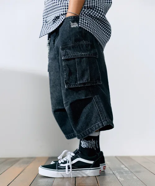 Детские джинсовые брюки BROWNBREATH KIDS CARGO DENIM PANTS