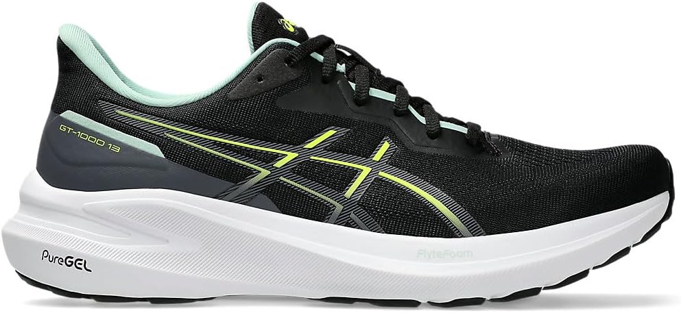 Беговые кроссовки Asics GT-1000 13 для мужчин, черный/желтый
