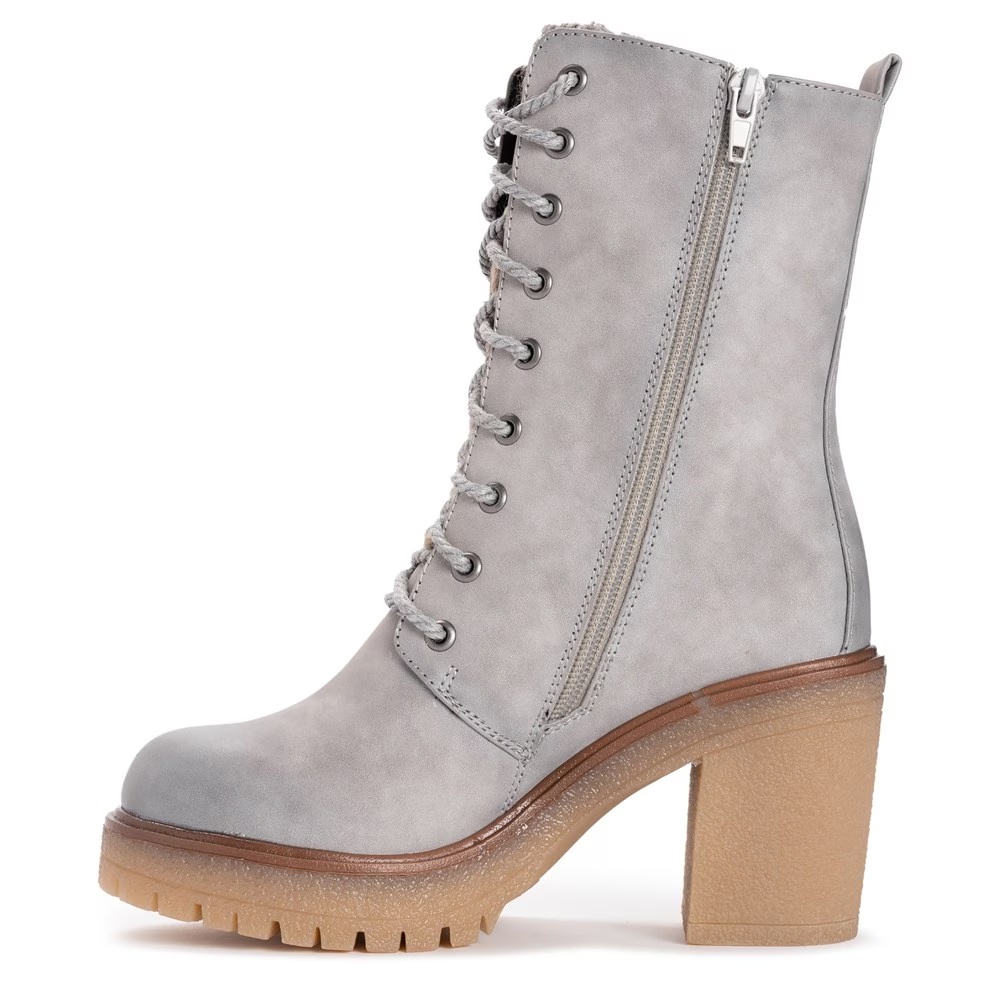 Ботильоны на толстом каблуке с утолщением Muk Luks, grey — фото 4