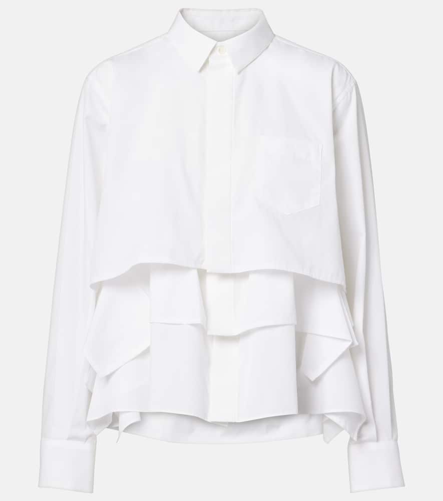 

Многослойная поплиновая рубашка Sacai, Off White
