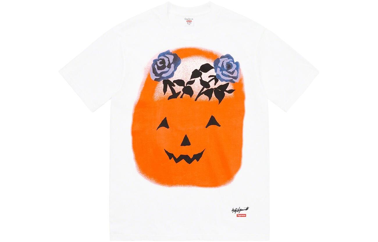 Футболка Supreme Yohji Yamamoto Pumpkin, черный / оранжевый — фото 2