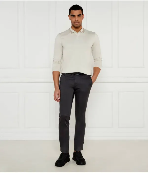 Поло H-Pleins 199 slim fit Boss, бежевый — фото 2