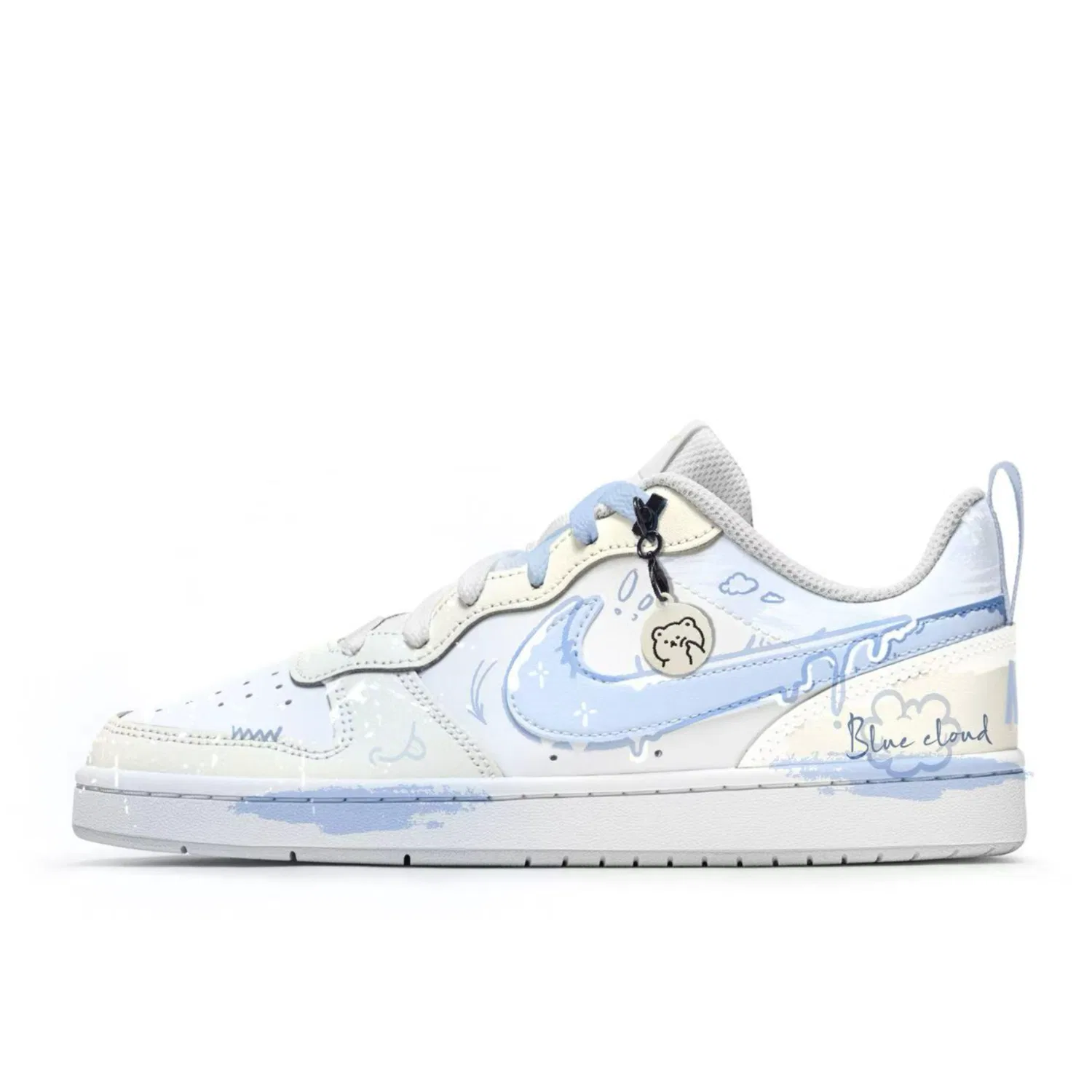 Детские кроссовки для скейтбординга Nike Court Borough Polar Bear с низким верхом