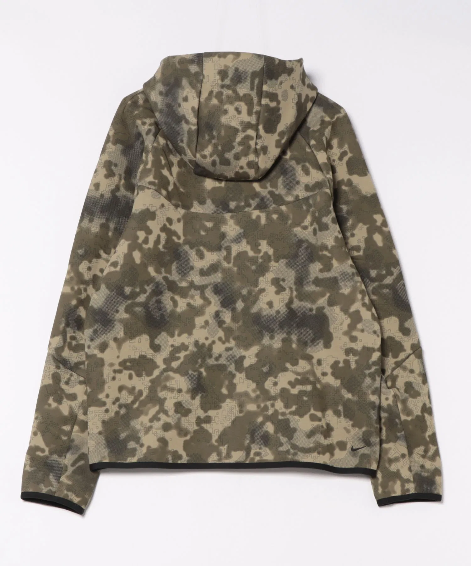 Толстовка NIKE M TCH FLC FZ JKT CAMO HV0956 276N OLVE/BLK — фото 2