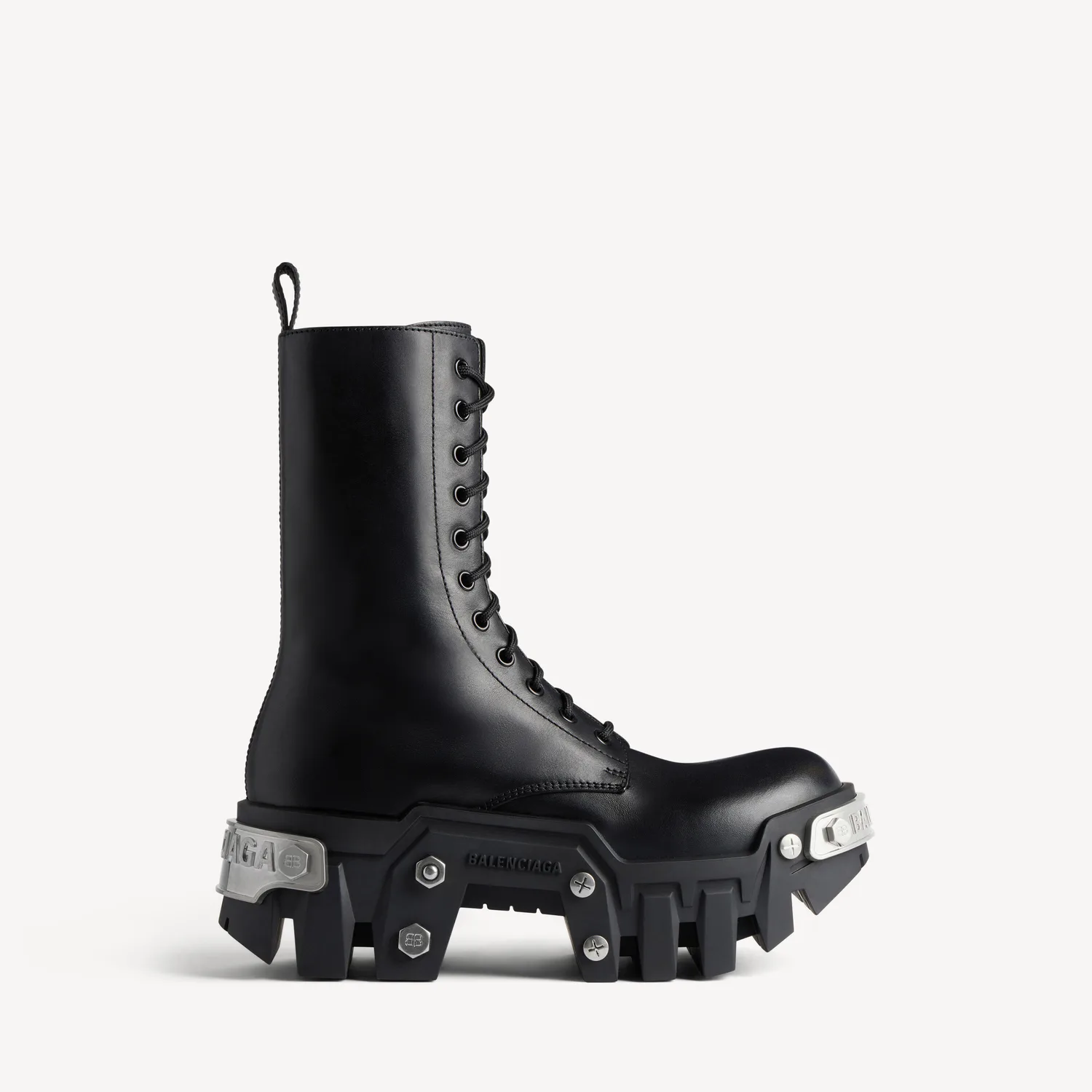 BALENCIAGA Мужские ботинки Bulldozer на шнуровке, черные
