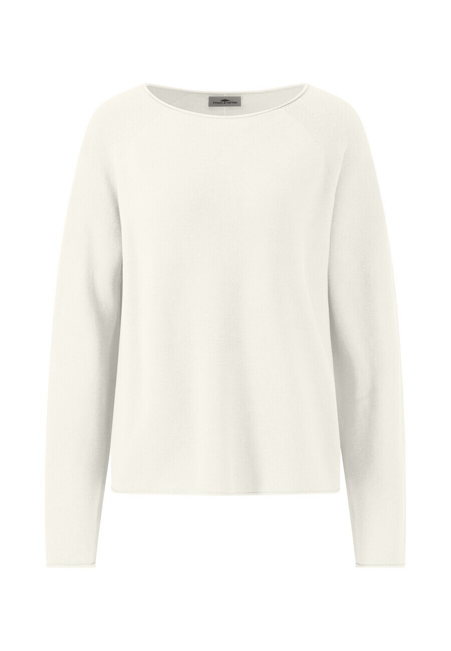 

Тонкий вязаный свитер FYNCH-HATTON Sweater, кремовый