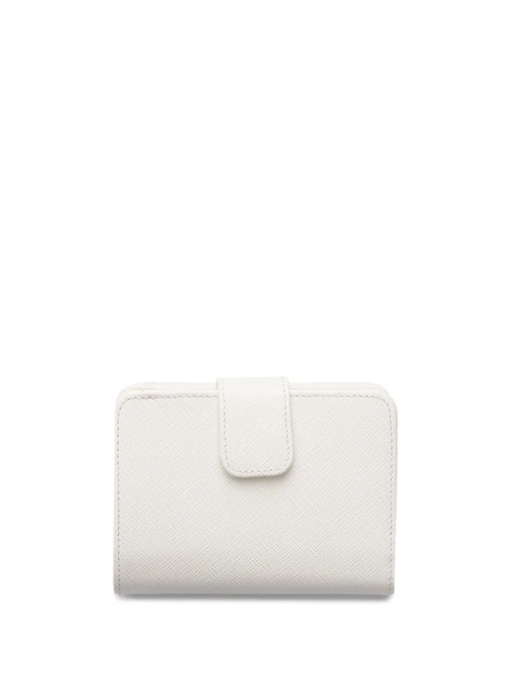 

Кошелек из сафьяновой кожи с логотипом Prada, белый