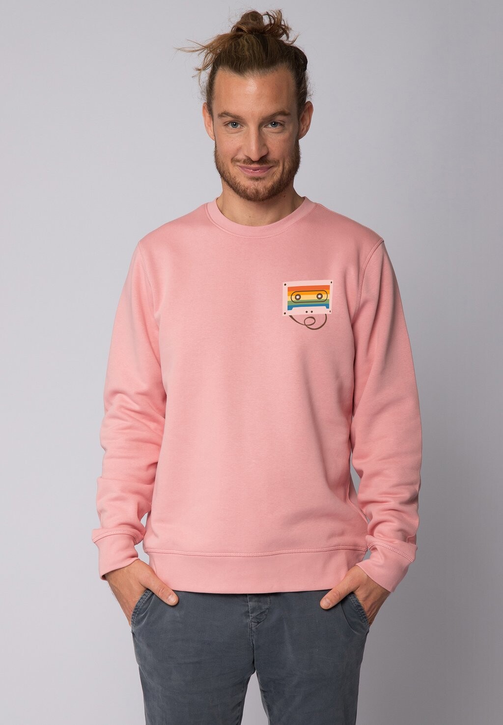 

Толстовка RAINBOW watapparel, светло-розовый