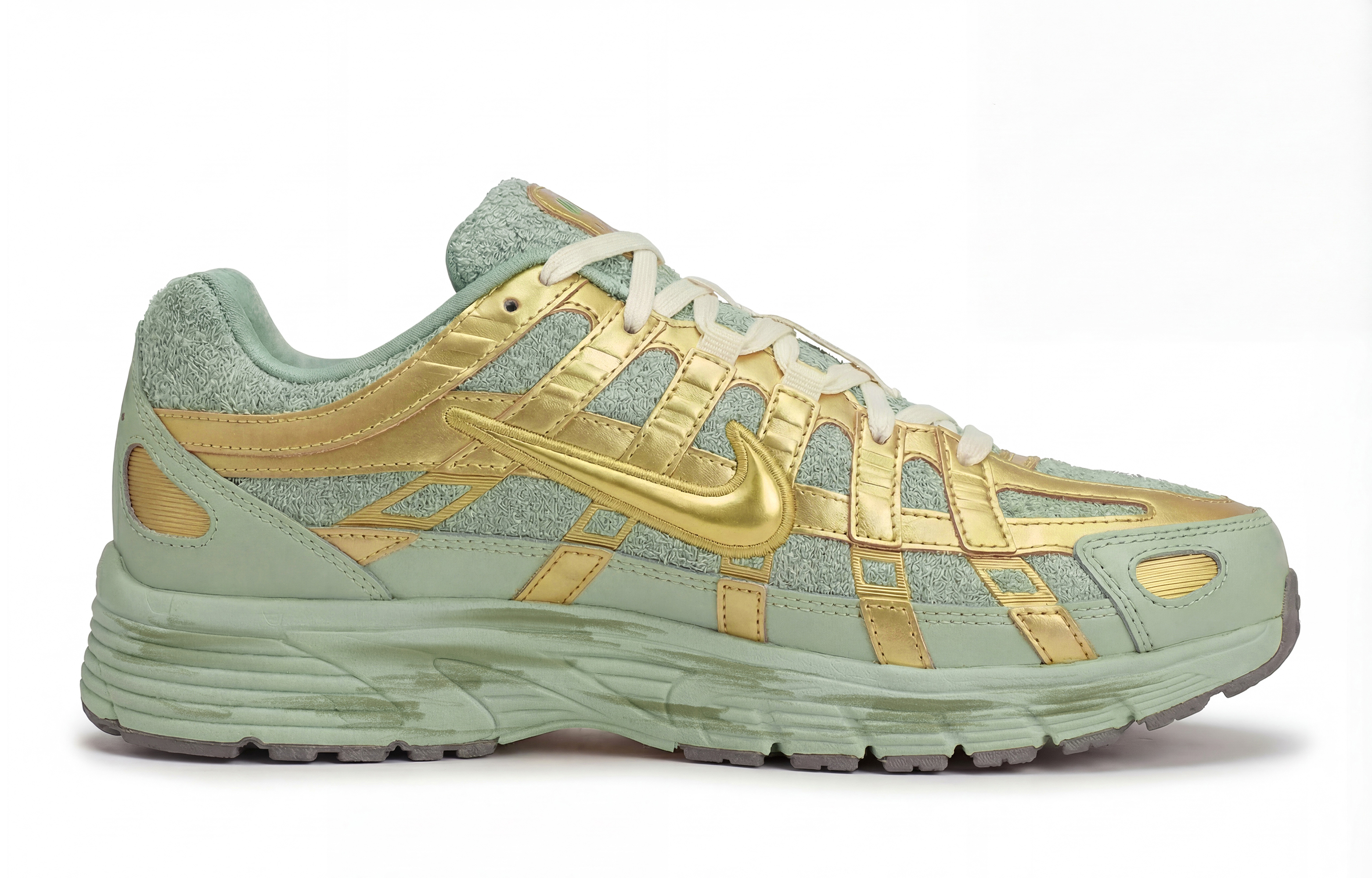 Nike Кроссовки P 6000 Slip Resistant Low top мужские Green Gold — фото 4