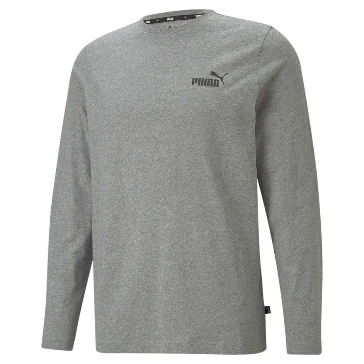 Тренировочная рубашка PUMA " Мужская рубашка с длинными рукавами Essentials ", серый