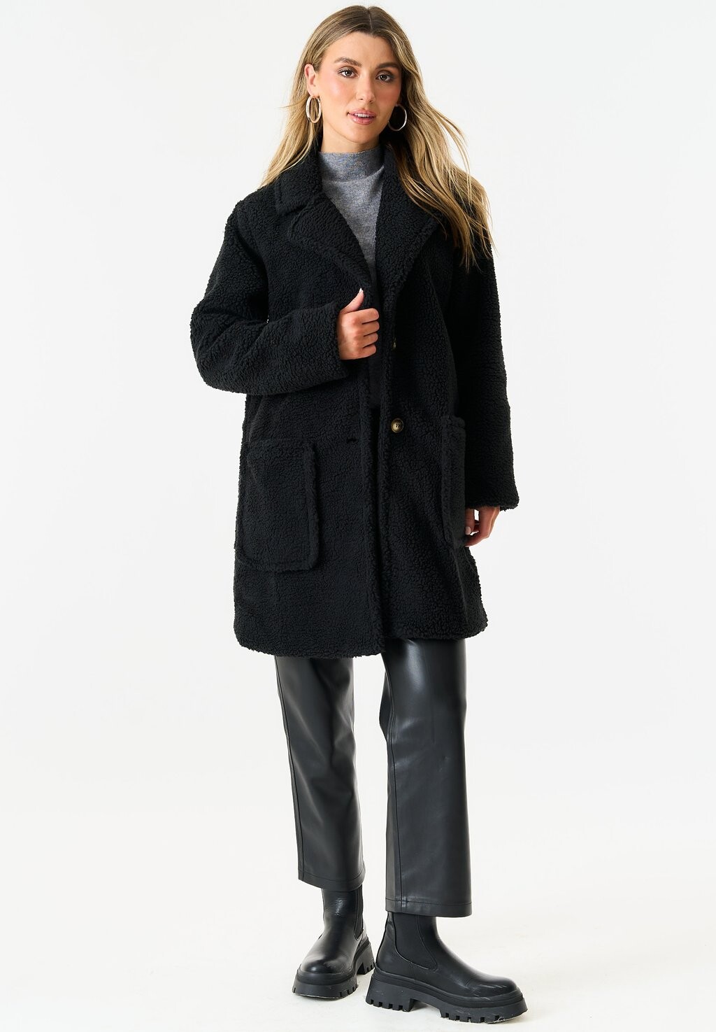 

Зимнее пальто LONGLINE GINI LONDON, черный