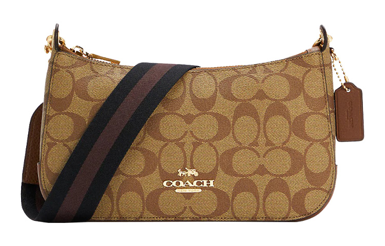 

COACH Холщовая сумка с кожаной сумочкой на пояс