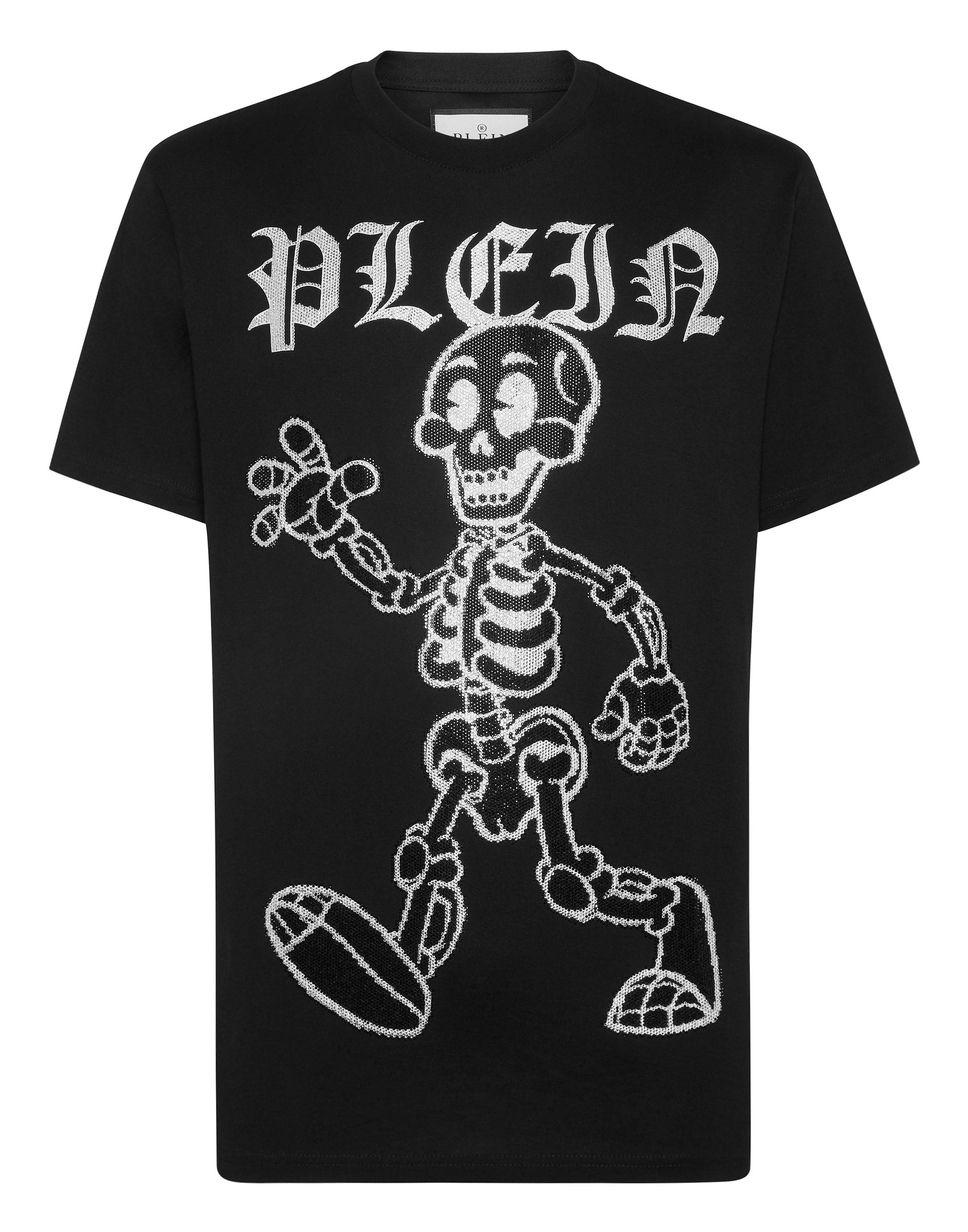 

Футболка с круглым вырезом SS Skeleton PHILIPP PLEIN, черный