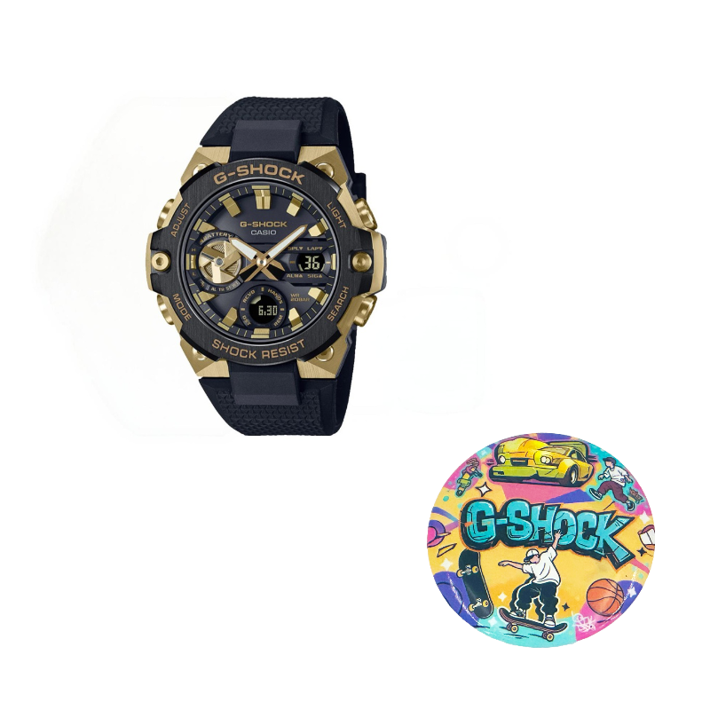 

CASIO Часы Men G-STEEL Series Black Watch, Black Dial
