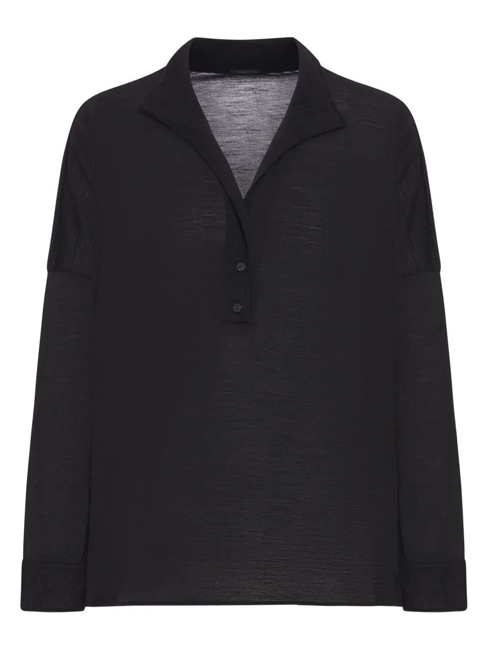 

Шерстяная рубашка-поло Transit, черный