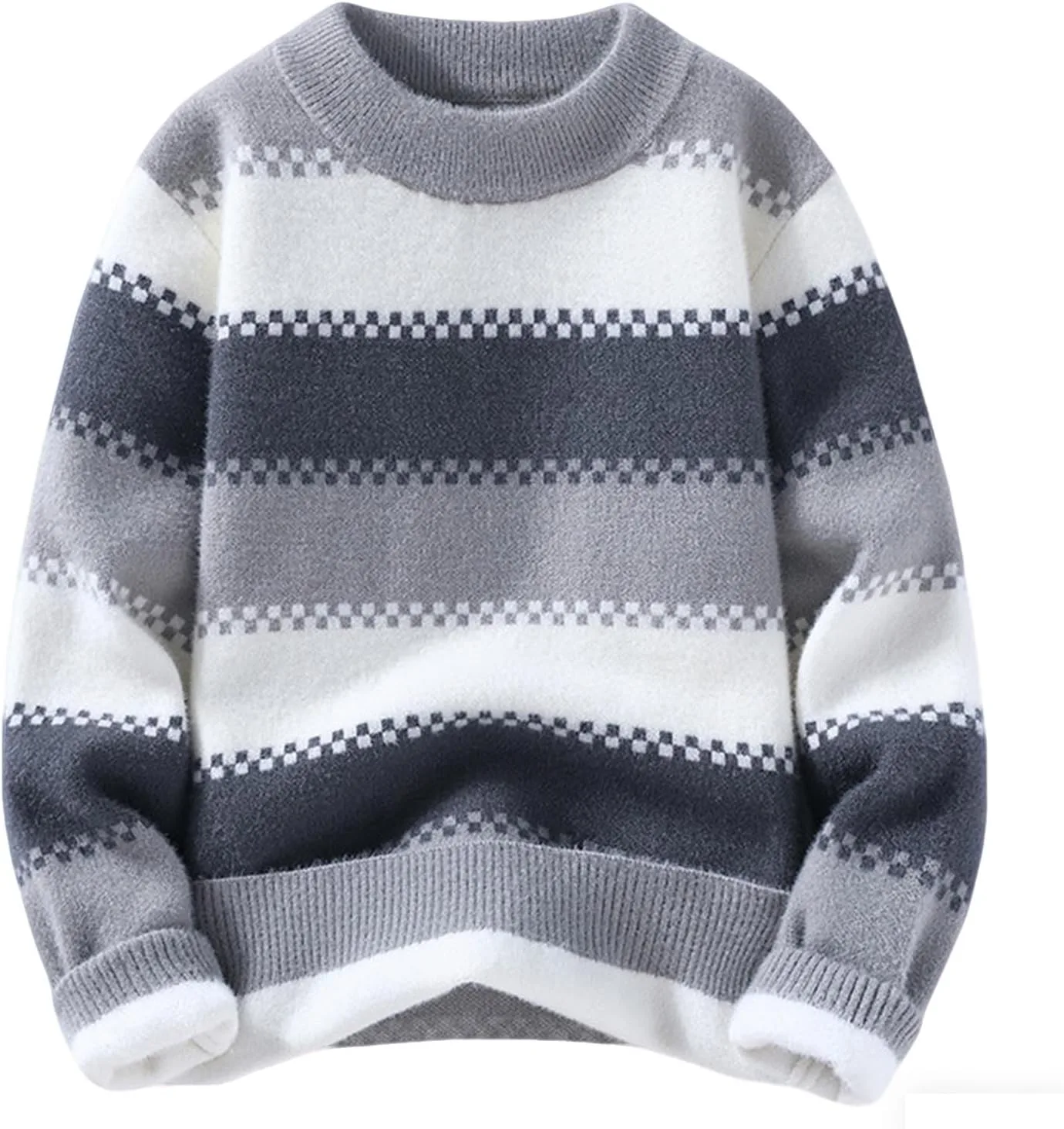 

Мужской свитер Cambkatl с цветными блоками — удлиненный пуловер с длинными рукавами