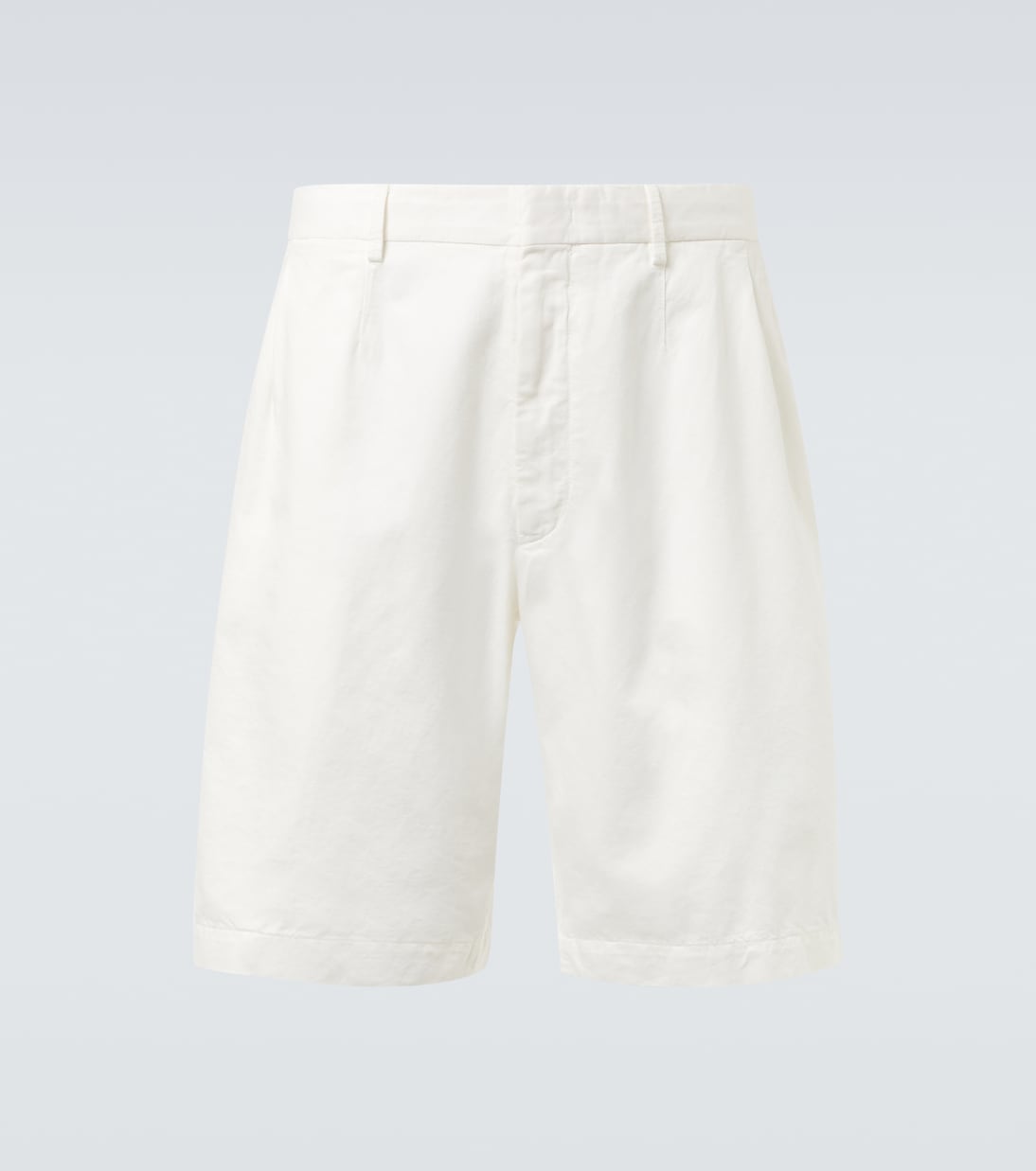 

Бермуды из хлопка и льна Zegna, Bianco Zegna