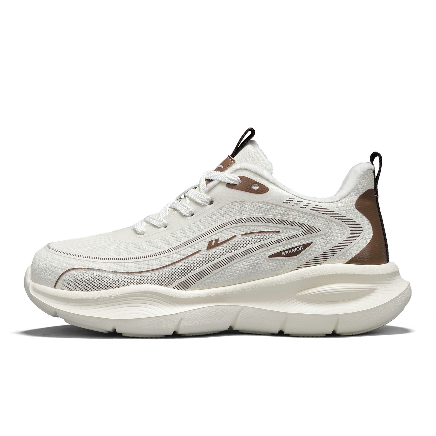 

Кроссовки Low Top мужские WARRIOR, бежевый коричневый (fleece-lined)