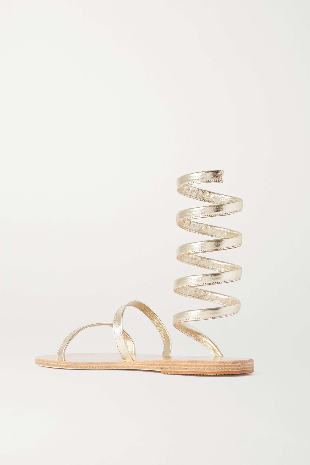 ANCIENT GREEK SANDALS сандалии Ofis из металлизированной кожи, золото