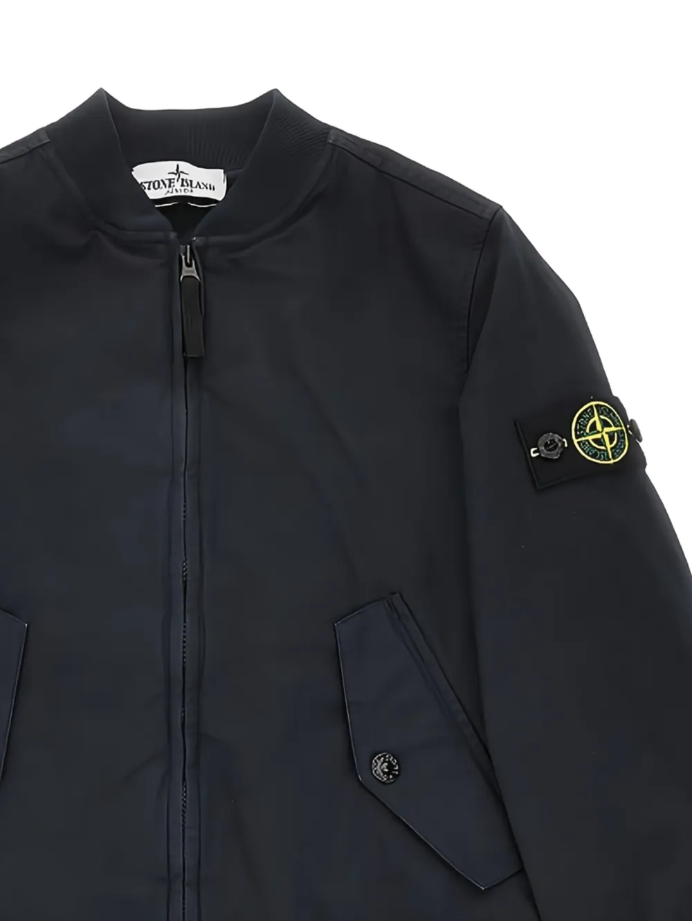 Свитшот с нашивкой-логотипом Stone Island Junior, синий — фото 2