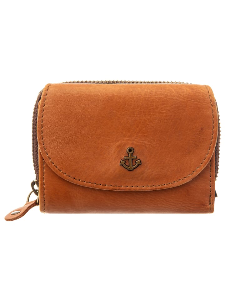 

Harbour 2nd SL.14503 Маленький кожаный кошелек Maeve в виде карточного футляра, вертикальный формат, коньячного цвета