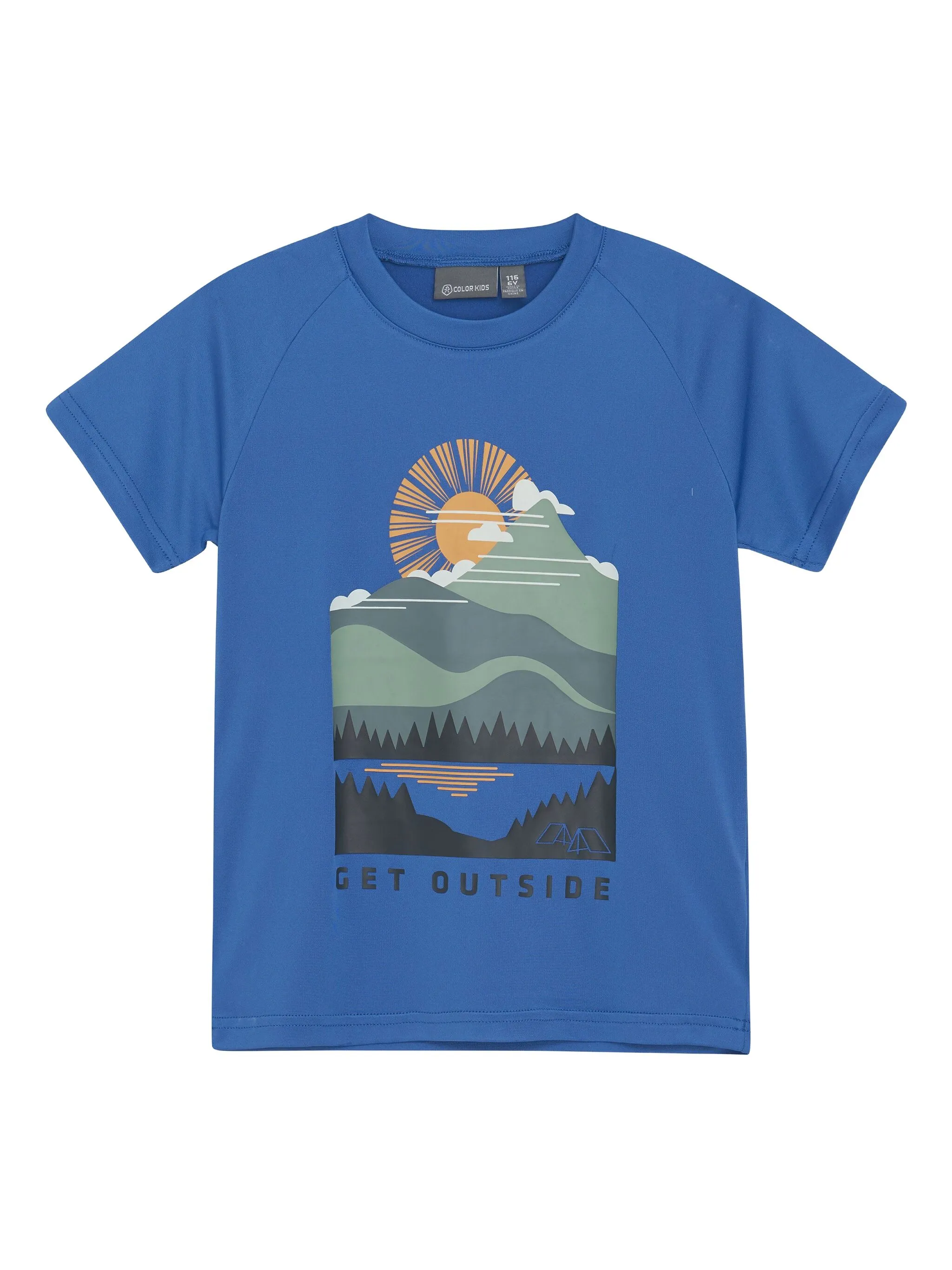 

Футболка с принтом Color Kids, синий