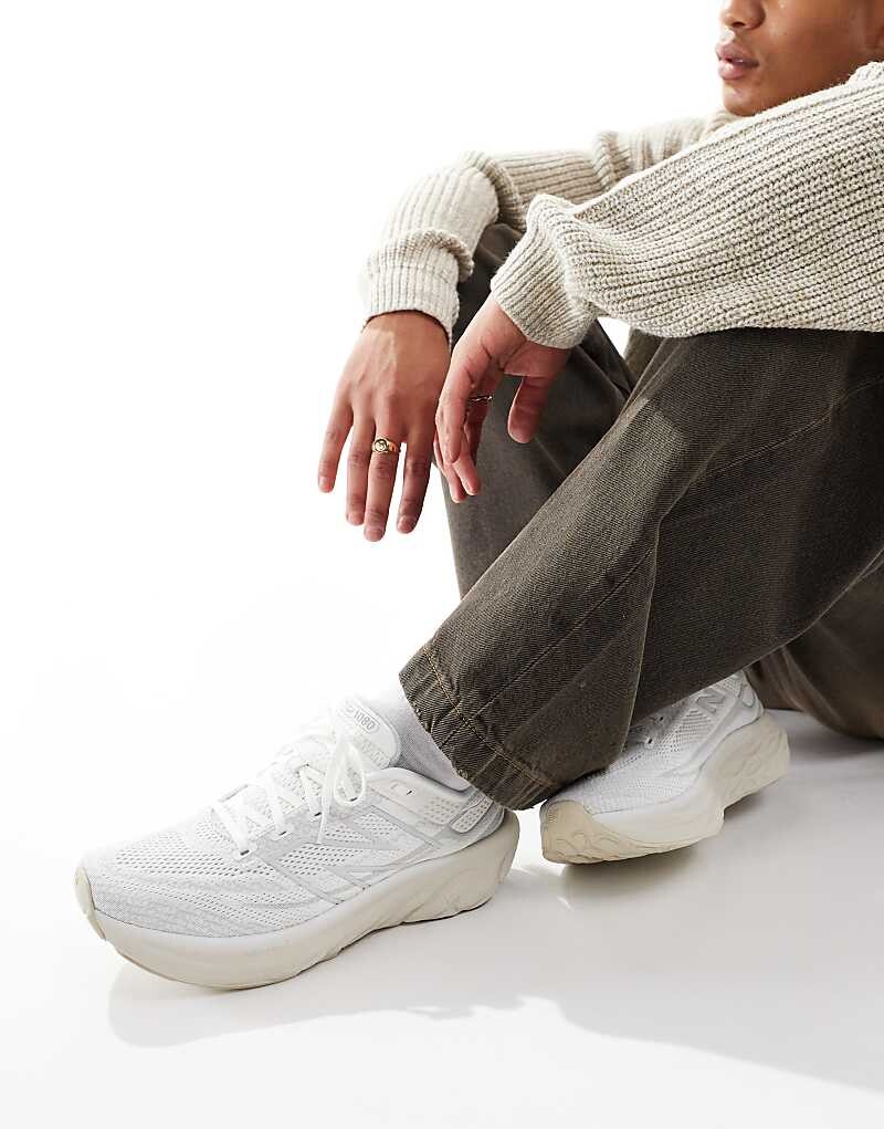 

New Balance - 1080 Белая спортивная обувь, Белый, New Balance - 1080 Белая спортивная обувь