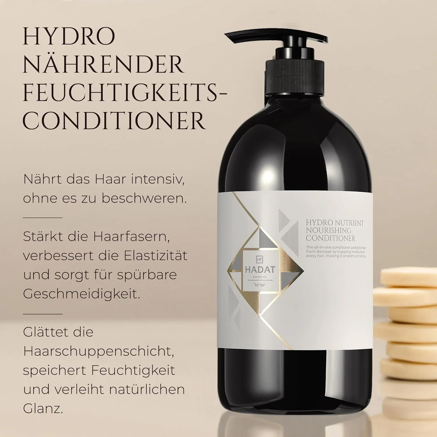 Питательный кондиционер HADAT Hydro Nutrient 800 мл с биотином и морскими минералами Hadat Cosmetics — фото 2